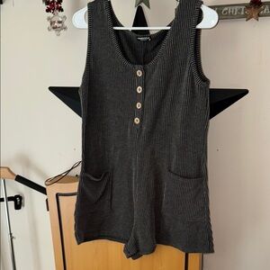 HEIMISH USA Gray Buttoned Relaxed Jumpsuit